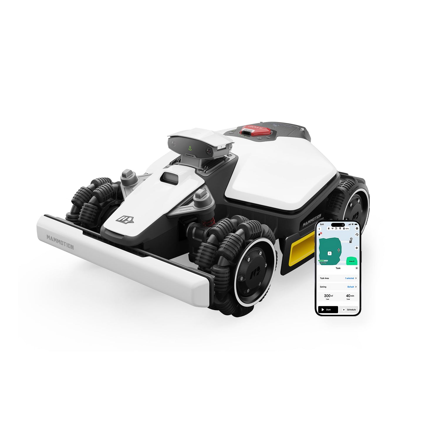 Mammotion LUBA Mini AWD 800 Mähroboter – Intelligenter Allround-Rasenpflegeautomat mit 4G, Virtuellem Zaun und Offroad-Fähigkeit für bis zu 1500 m²
