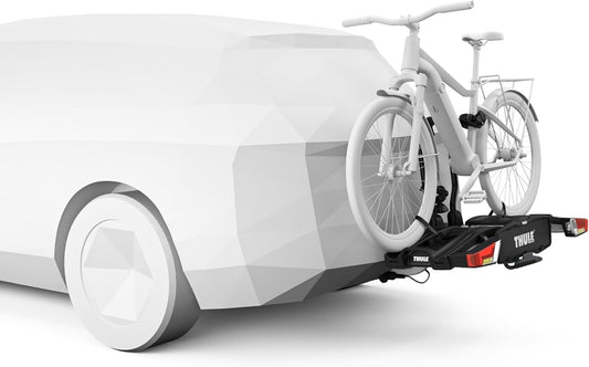 Thule Fahrradträger für Anhängerkupplung – Max. 2 Fahrräder, Klappbar, Für E-Bikes, 60 kg, Robustes Aluminium-Design