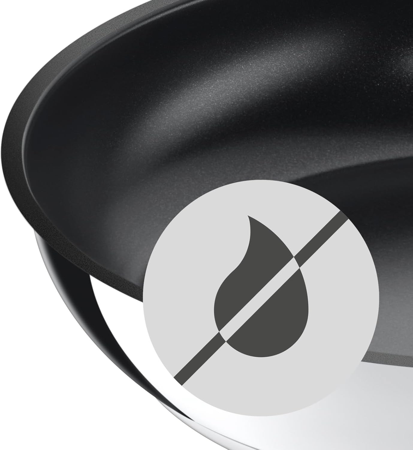 WMF Ceradur Profi Bratpfanne Induktion 28 cm, Keramikpfanne, Cromargan Edelstahl beschichtet, Keramikbeschichtung, Kunststoffgriff