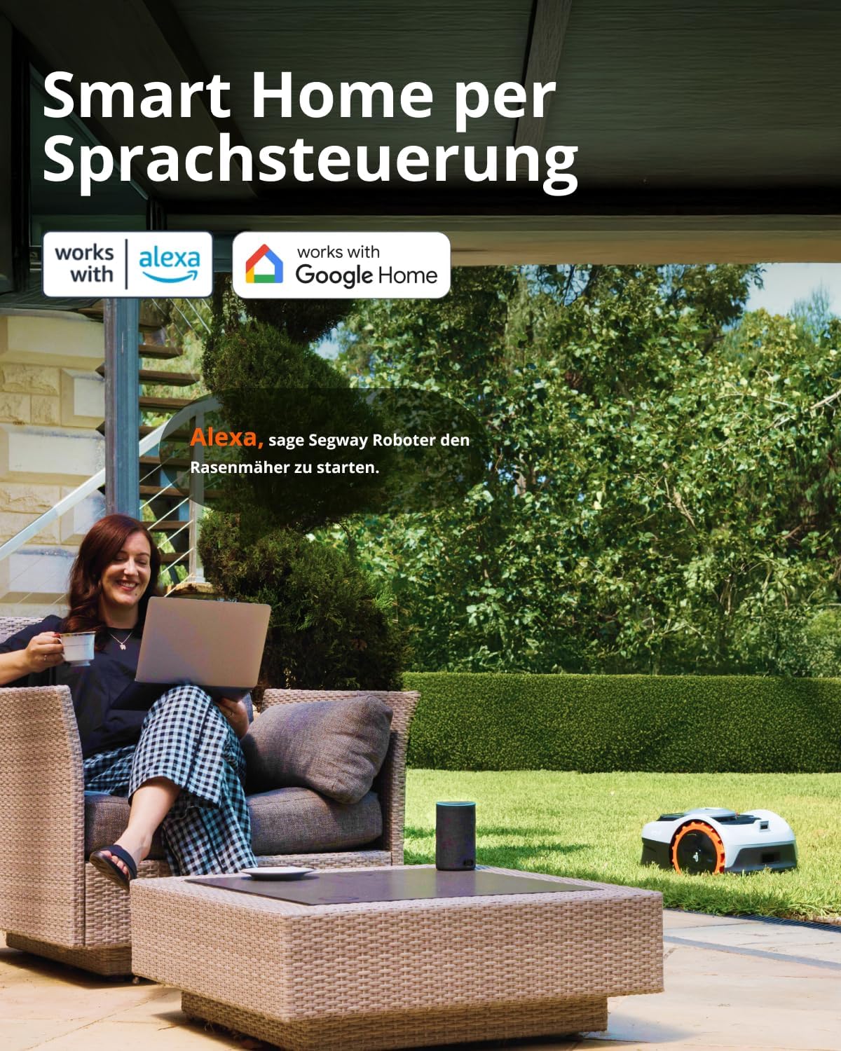 Navimow i105E Mähroboter ohne Begrenzungskabel, Empf 600 m²